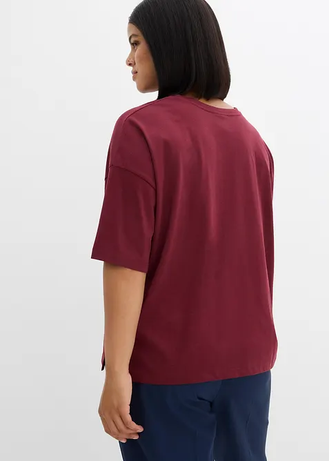 Avslappet T-skjorte i bomullsmiks, bonprix