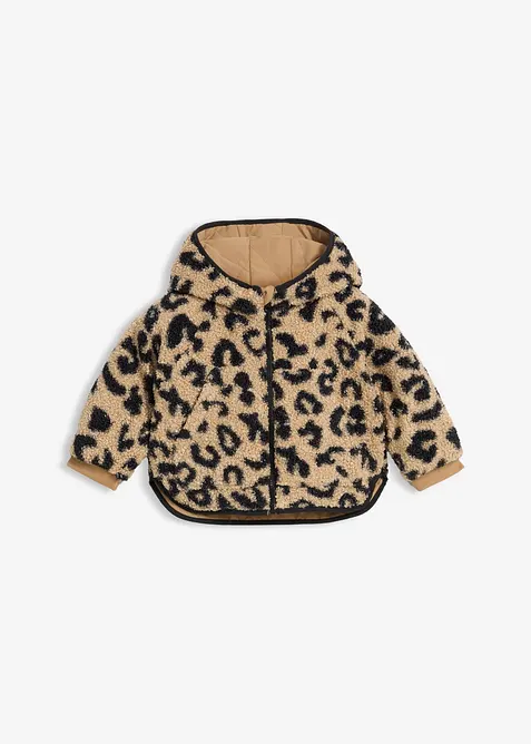 2-i-1-vendbar jakke av teddyfleece, bonprix