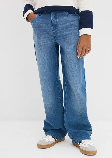 Loose Fit-jeans med regulerbar linning, Straight, bonprix
