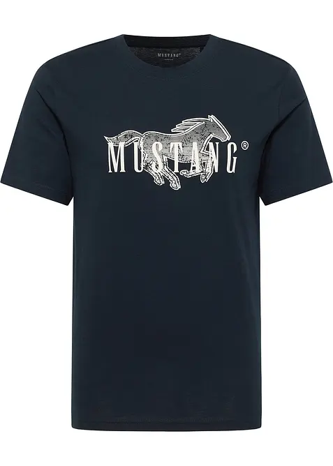 T-skjorte "Austin" i 100% bomull fra Mustang, Mustang Jeans