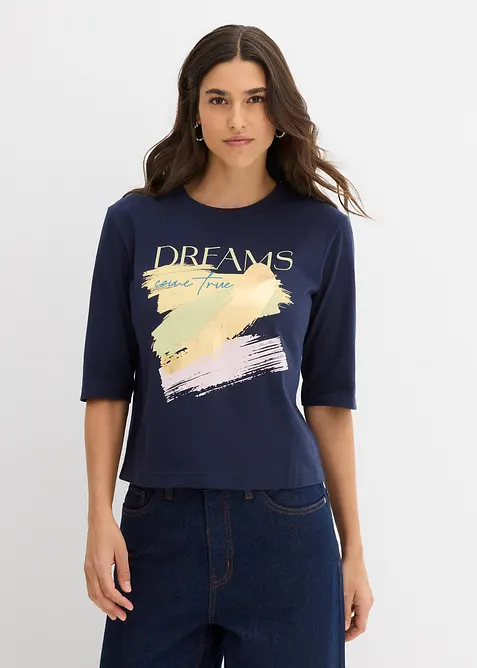 T-skjorte i 100% økologisk bomull, bonprix