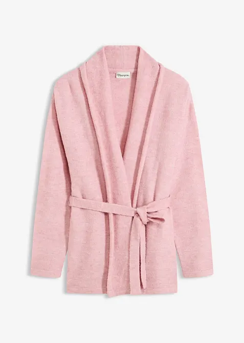 Strikkejakke i lodden, fluffy strikk, bonprix