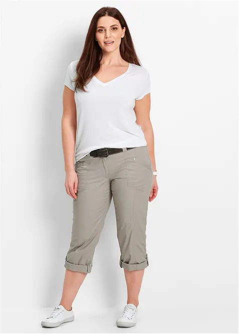 Cargo-bukse med stretch - 3/4 lang, bonprix