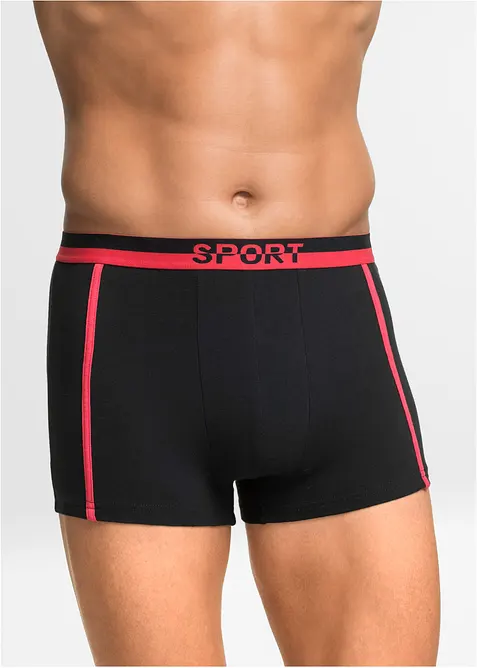 Boksershorts med bomull i ettersittende modell (3-pack), bonprix
