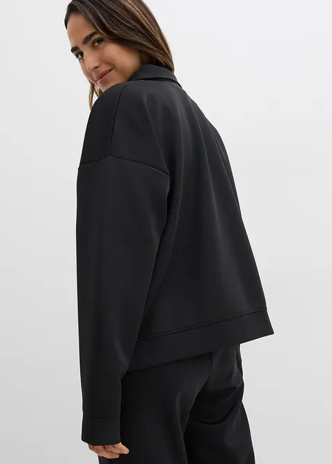 Jakke i scuba-materiale med glidelås, bonprix