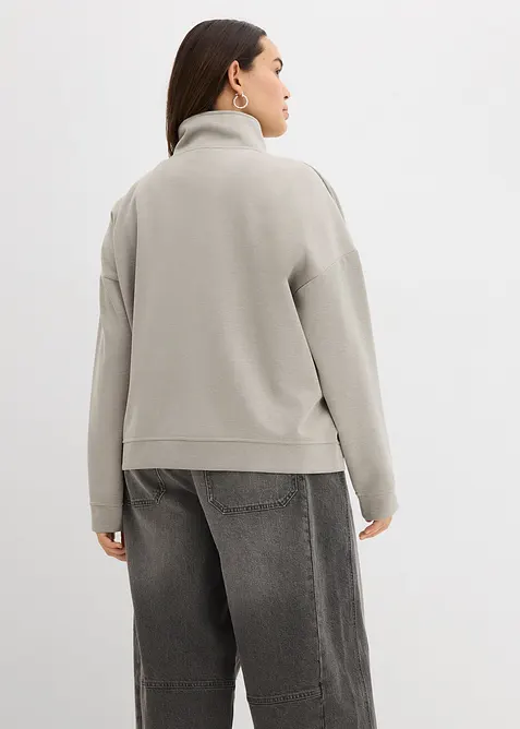 Jakke i scuba-materiale med glidelås, bonprix