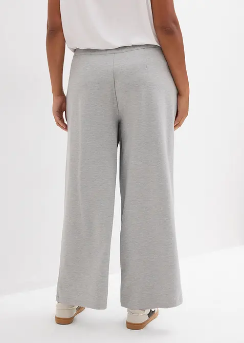 Bukse i viskosemiks og ledig stil med vide ben, bonprix