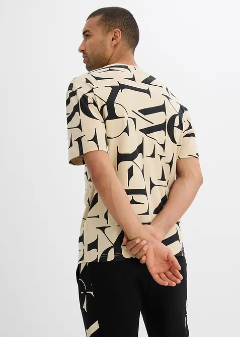 T-skjorte i formstabil, 100% økologisk bomull, bonprix