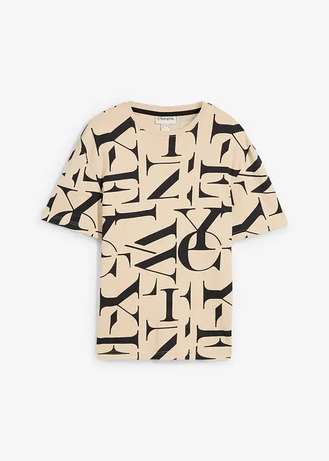 T-skjorte i formstabil, 100% økologisk bomull, bonprix