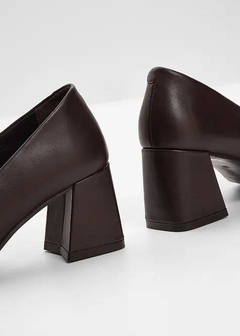 Pumps i skinn, bonprix