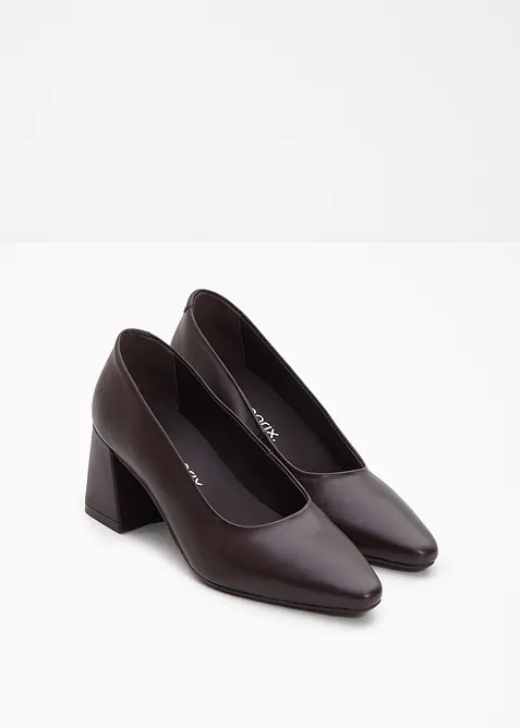 Pumps i skinn, bonprix