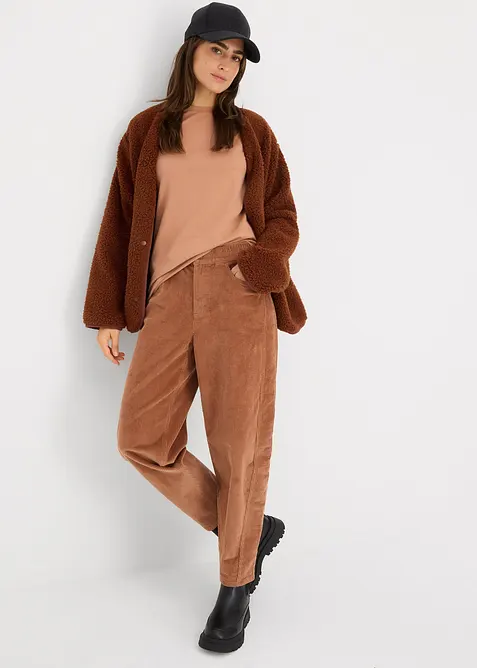 Langermet topp med &oslash;kologisk bomull (2-pack), bonprix