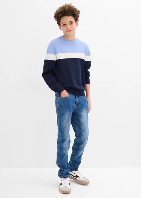 Finstrikket genser i 100% bomull, bonprix