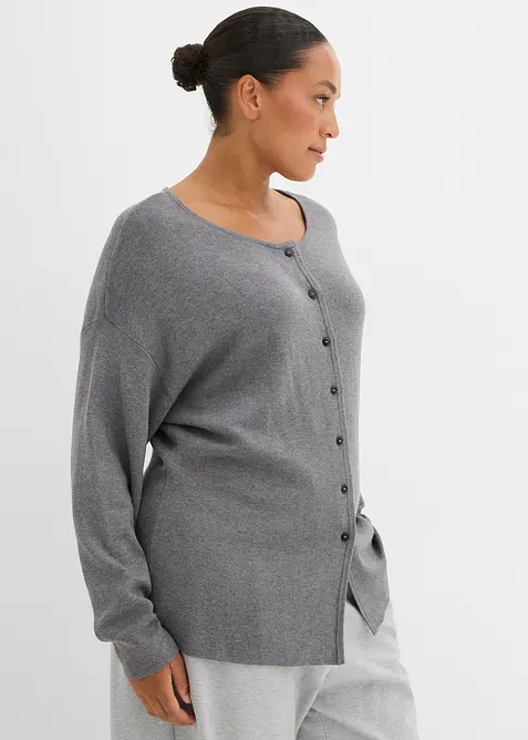 Cardigan i viskosemiks og innsvingt modell, bonprix