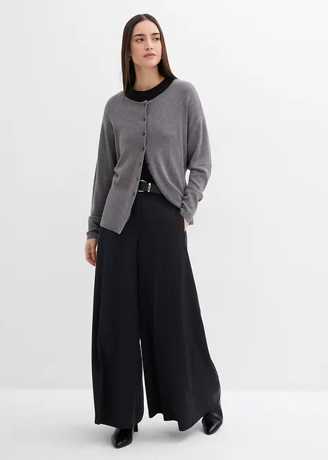 Cardigan i viskosemiks og innsvingt modell, bonprix