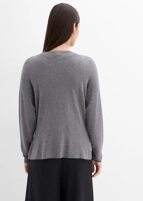 Cardigan i viskosemiks og innsvingt modell, bonprix