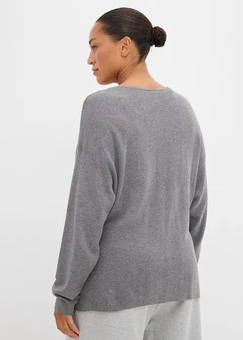 Cardigan i viskosemiks og innsvingt modell, bonprix