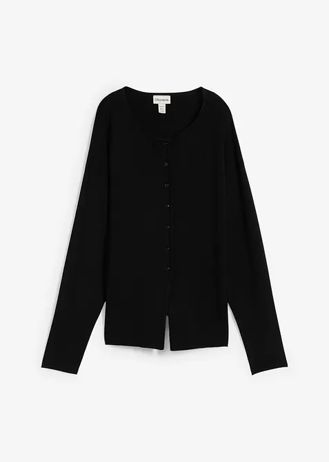Cardigan i viskosemiks og innsvingt modell, bonprix