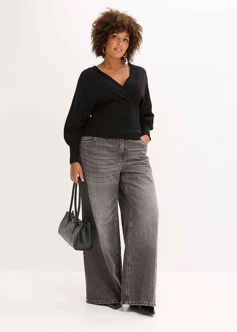 Genser i lett viskosemiks, bonprix