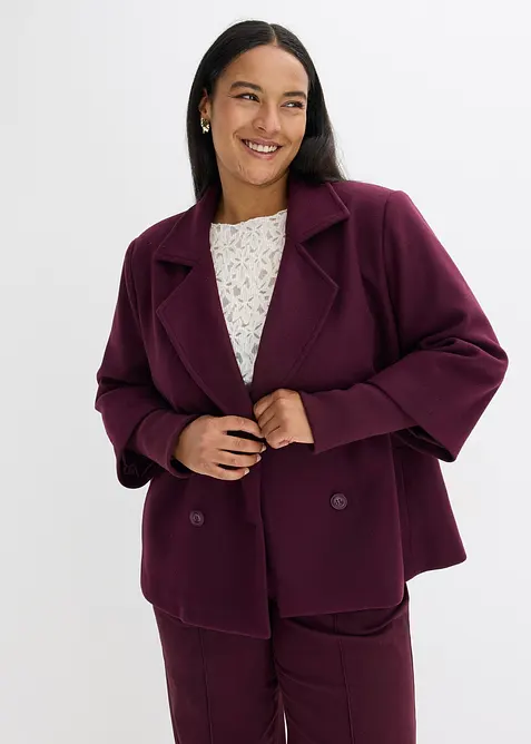 Losjakke med strikkede ermer, bonprix