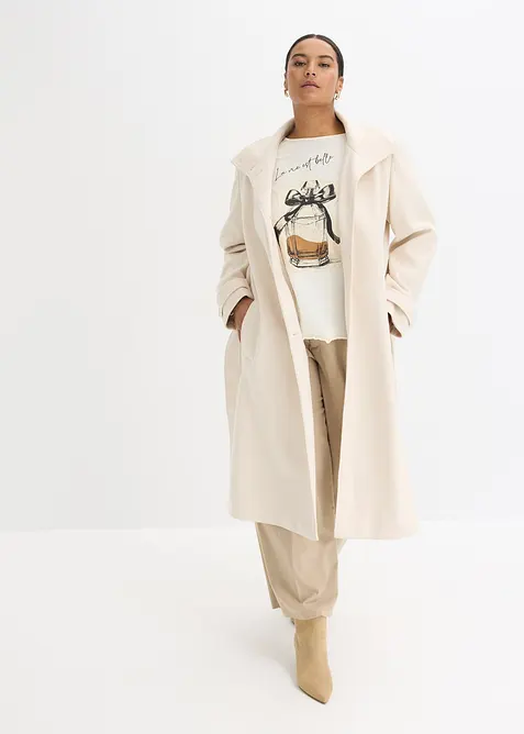 Kåpe med ull-look, bonprix