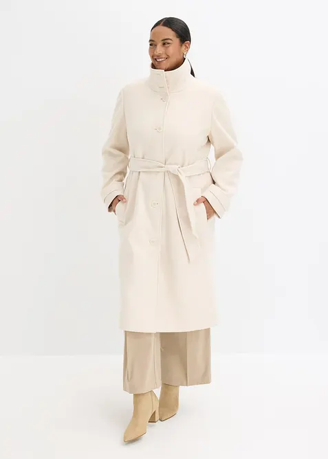 Kåpe med ull-look, bonprix