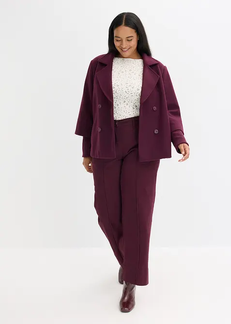 Losjakke med strikkede ermer, bonprix