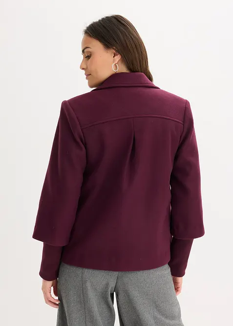 Caban-jakke med strikkede ermer, bonprix