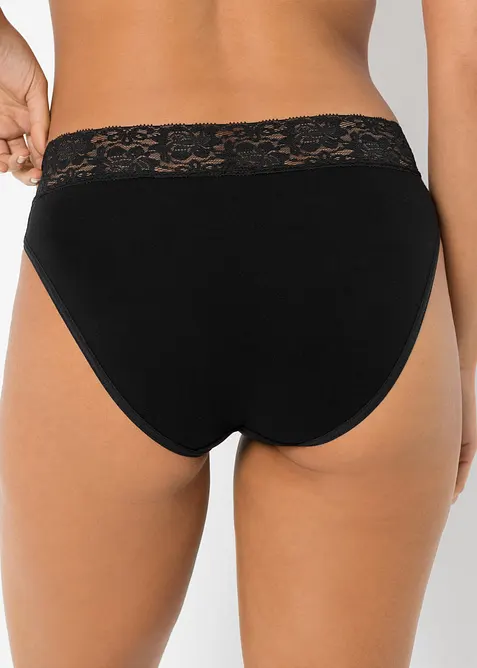 Truse med blonder (5-pack), bonprix