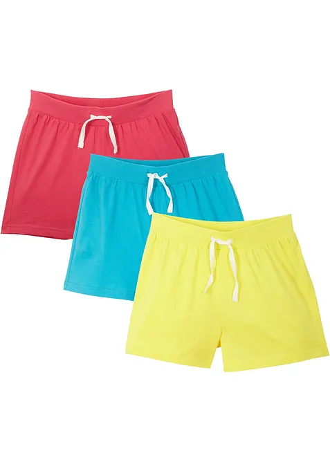 Trikotshorts i 100% økologisk bomull (3-pack), bonprix