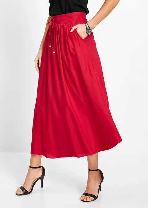 Maxiskj&oslash;rt i viskose, bonprix