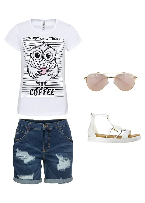 T-skjorte i 100% bomull, bonprix