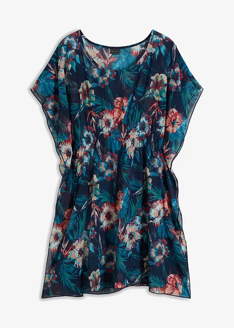 Lang strandtunika i lett chiffon, bonprix