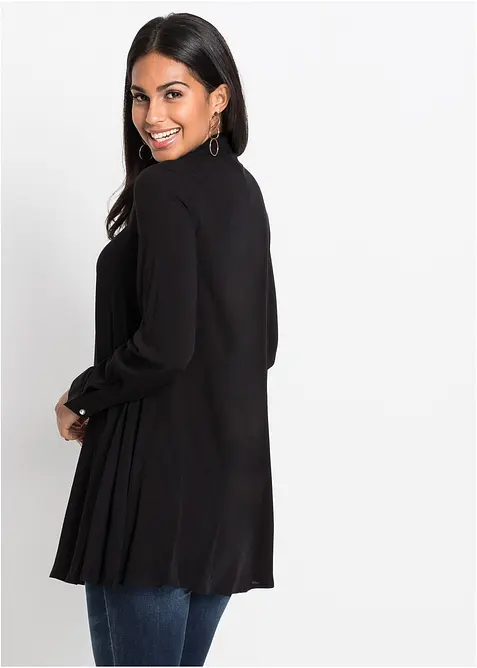 Skjorte med knappestolpe med imiterte perler, bonprix