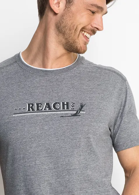 Kort pyjamas med myk bomull, bonprix