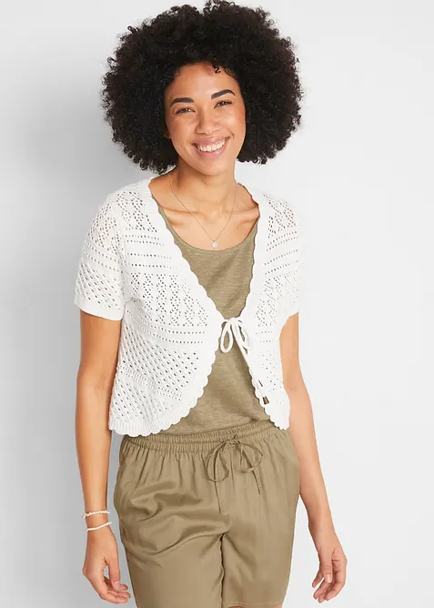 Kort, heklet bolero, bonprix