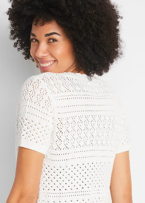 Kort, heklet bolero, bonprix