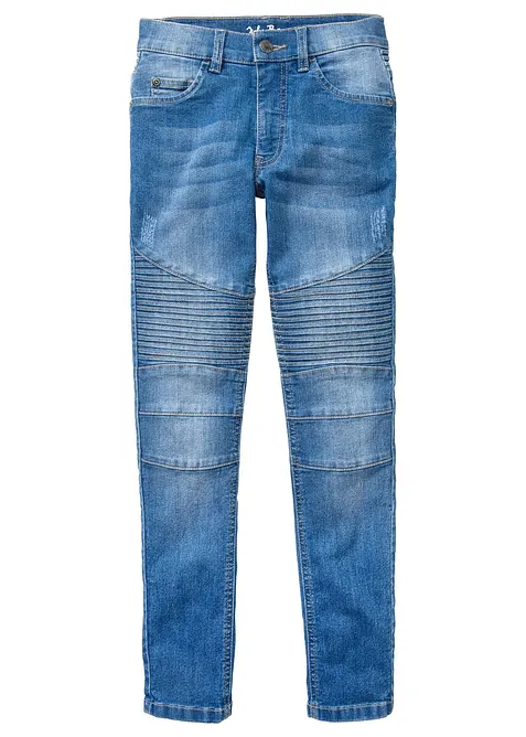 Skinny Fit-jeans med stretch og regulerbar linning, Straight, bonprix
