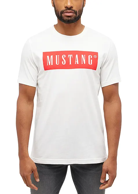 T-skjorte "Austin" fra Mustang, i 100% bomull., Mustang Jeans