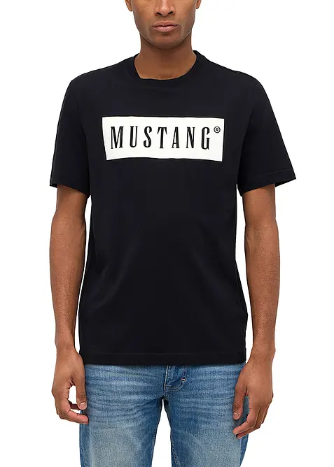 T-skjorte "Austin" i 100% bomull fra Mustang, Mustang Jeans