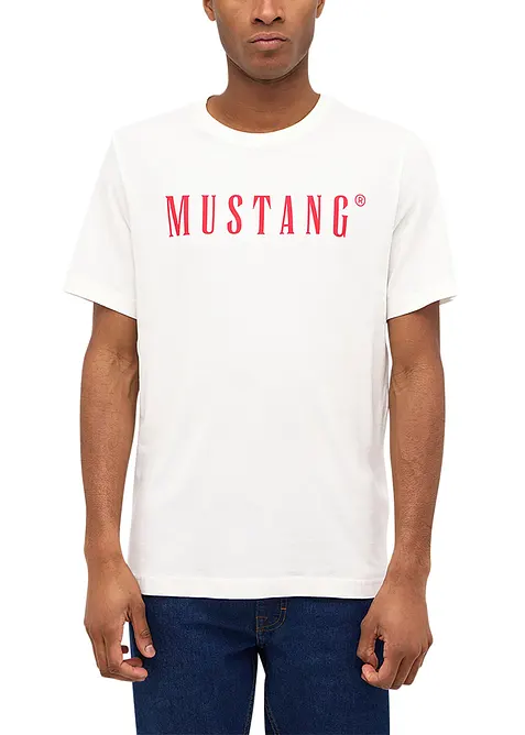 T-skjorte "Austin" i 100% bomull fra Mustang, Mustang Jeans