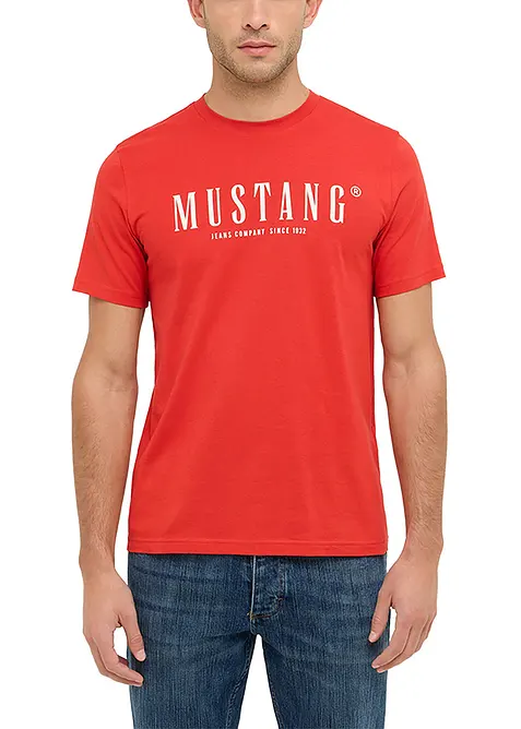 T-skjorte "Austin" i 100% bomull fra Mustang, Mustang Jeans
