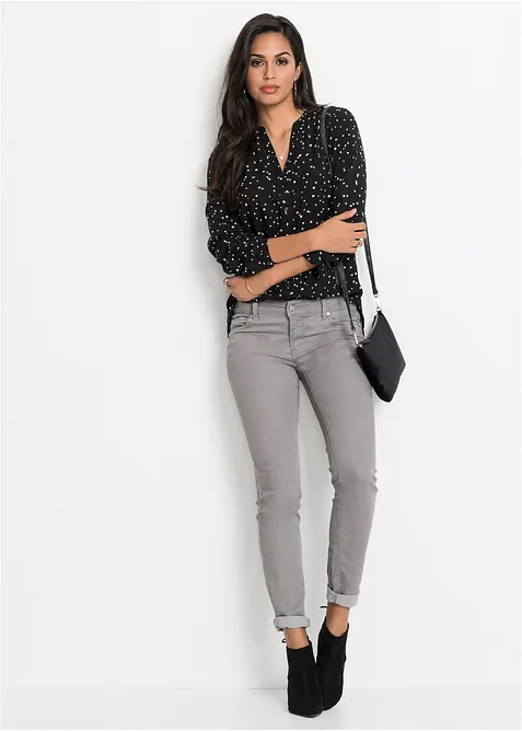 Bluse i 100% viskose, bonprix