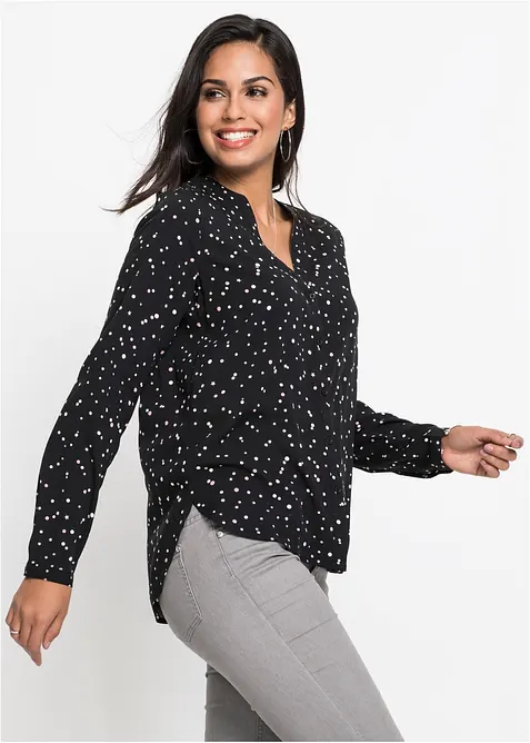 Bluse i 100% viskose, bonprix
