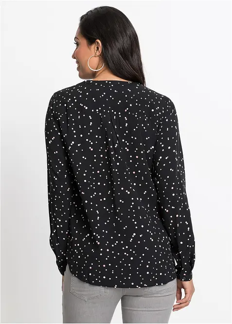 Bluse i 100% viskose, bonprix