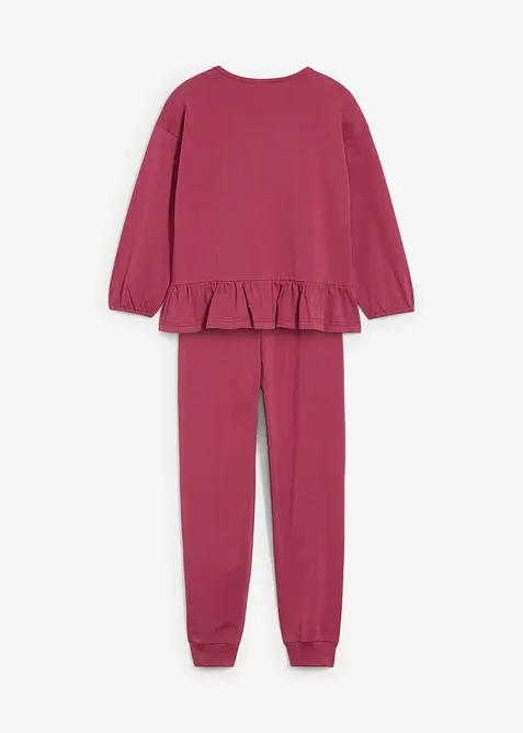Topp og joggebukse i økologisk bomull (2 deler), bonprix
