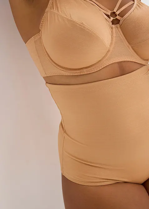 High Waist shape-truse i skimrende materiale, middels formende, bonprix