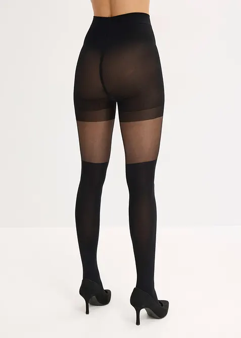 Formende strømpebukse i overknee-look, bonprix
