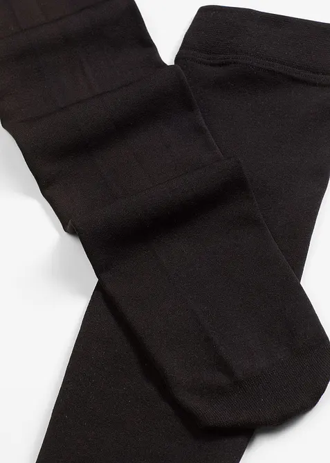 Termo-knestr&oslash;mper (3-pack) 120den i fin str&oslash;mpekvalitet med innvendig fleece, bonprix