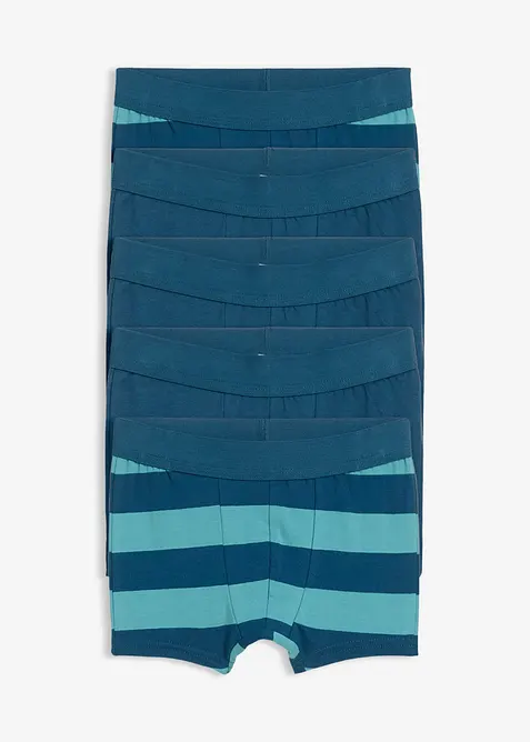 Boksershorts med myk økologisk bomull (5-pack), bonprix